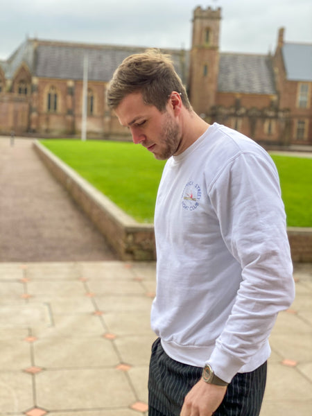 Boat Club Sweatshirt in White