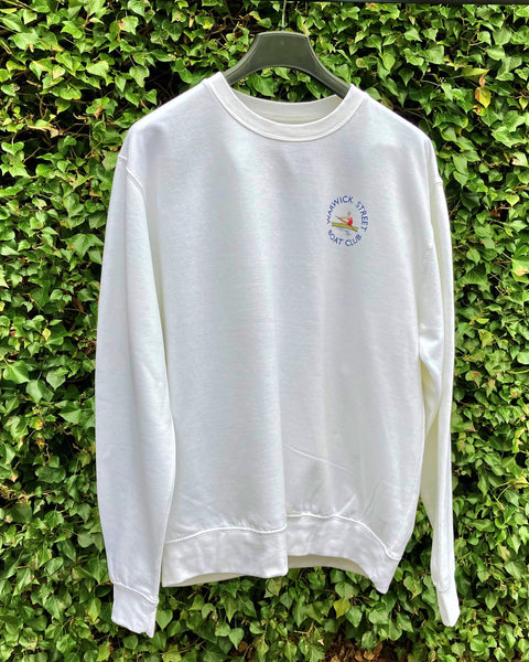 Boat Club Sweatshirt in White