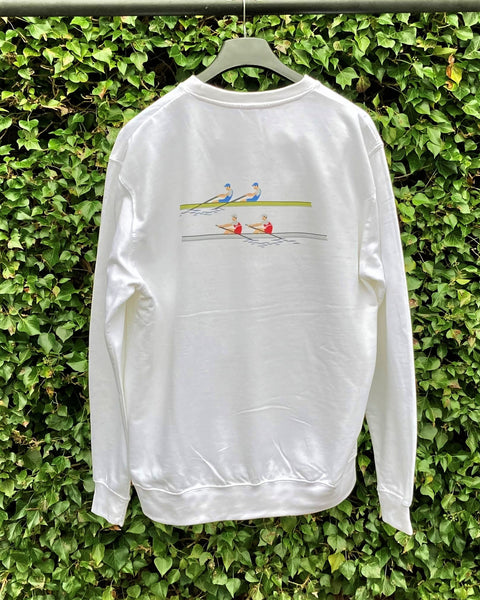 Boat Club Sweatshirt in White